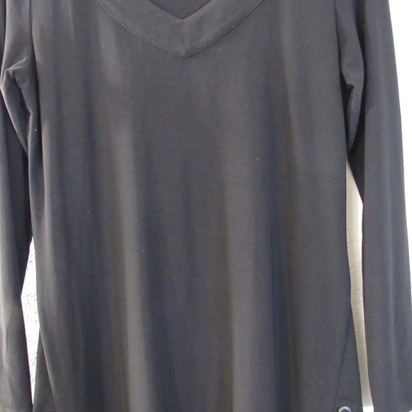 Ivy Beau Womens Dress Sz 6 Black Shift Long Sleeve - Picture 3 of 10